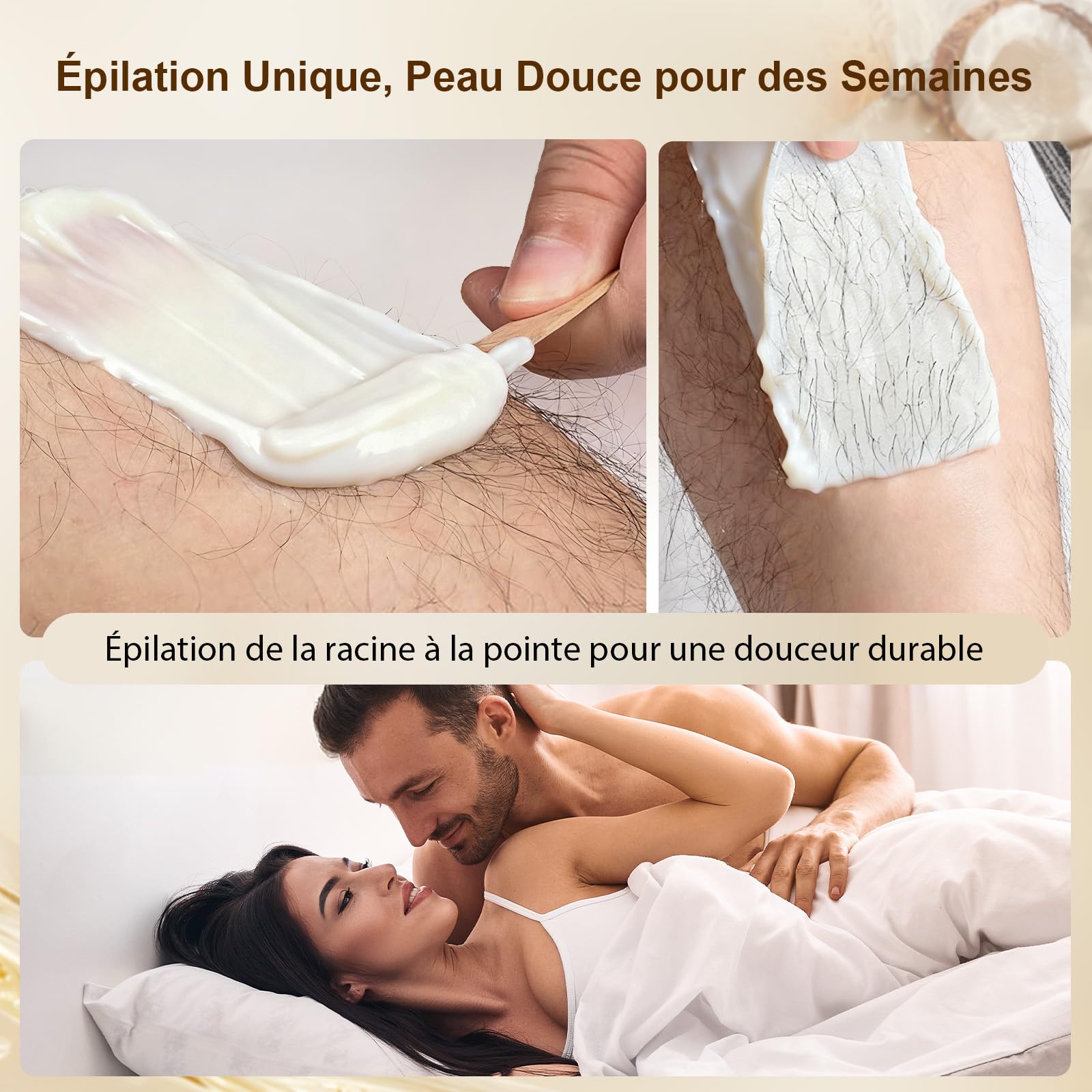 iFanzeTech Chauffe Cire Epilation Appareil Chauffe-cire: Kit Cire Épilation avec 400g Perles de Cire et bol silicone, Chauffe 10 mins, Pour Maillot, Visage, Corps, Pour les Débutants(Rose)