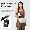 ULANZI Camera Bag Shoulder Sling Stylish with Partitions Lightweight Storage for DSLR Camera Accessories Travel Outdoor Photography,Gray gallery image