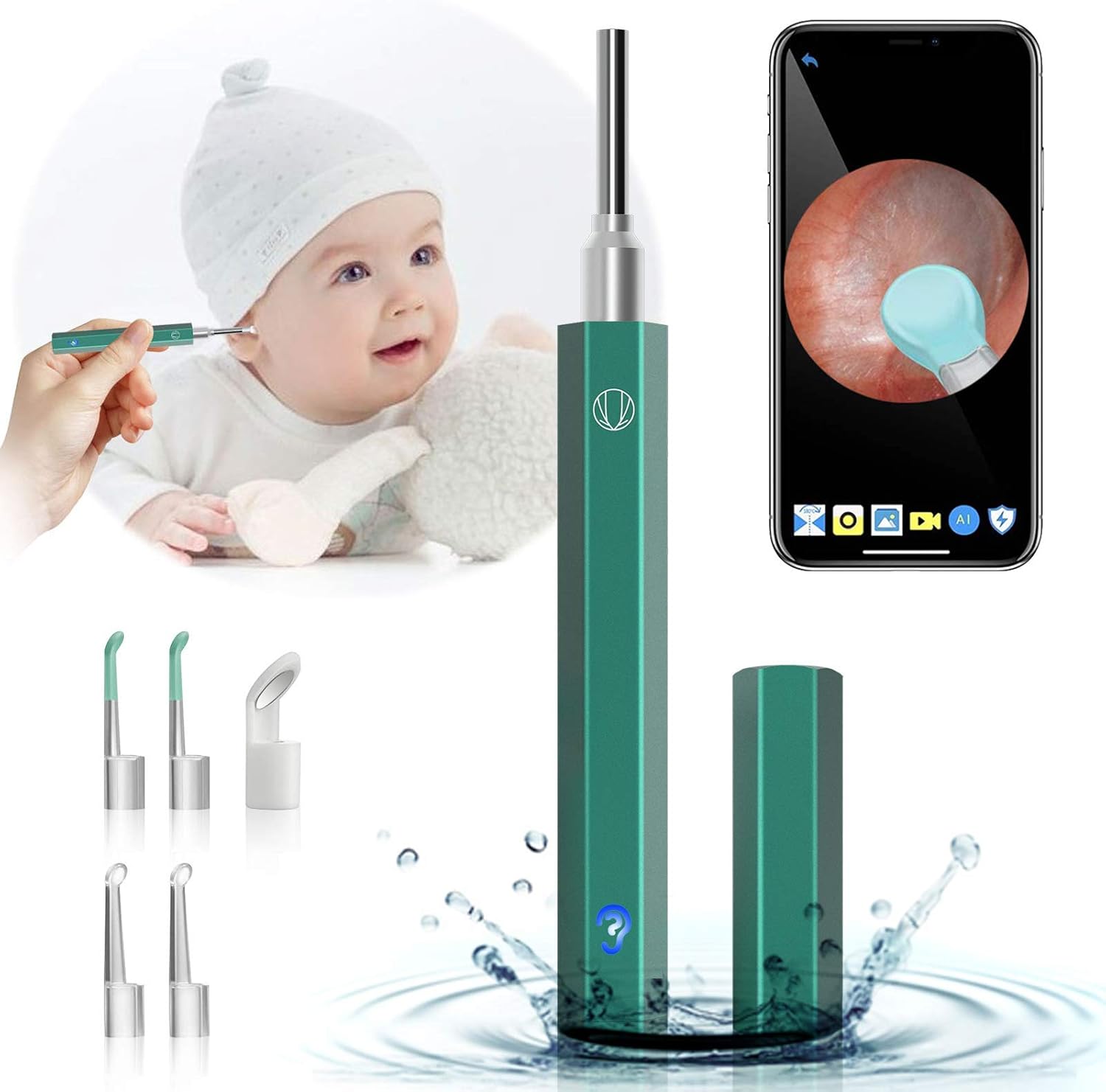 Kit De Eliminación De Cera Para Los Oídos - Herramienta De Limpieza De Oídos Con