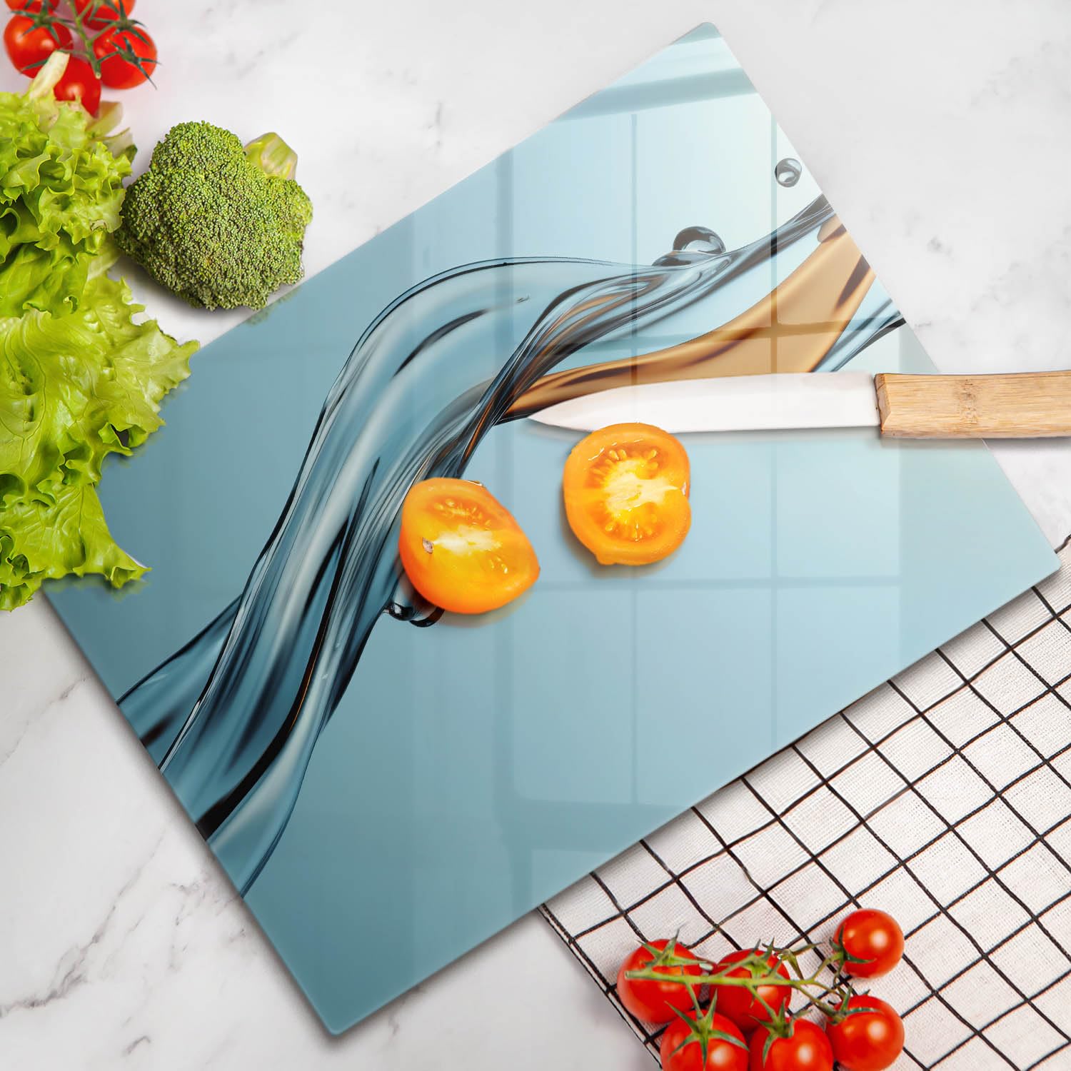 Tabla de aperitivos | Azul | Superficie impresa