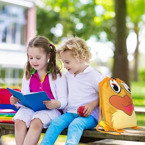 Miniatura 6 de 10 bolsas de regalo de fiesta de zoológico de safari de la selva, bolsas de regalo con cordón para las orejas y la cola de animales, bolsas de