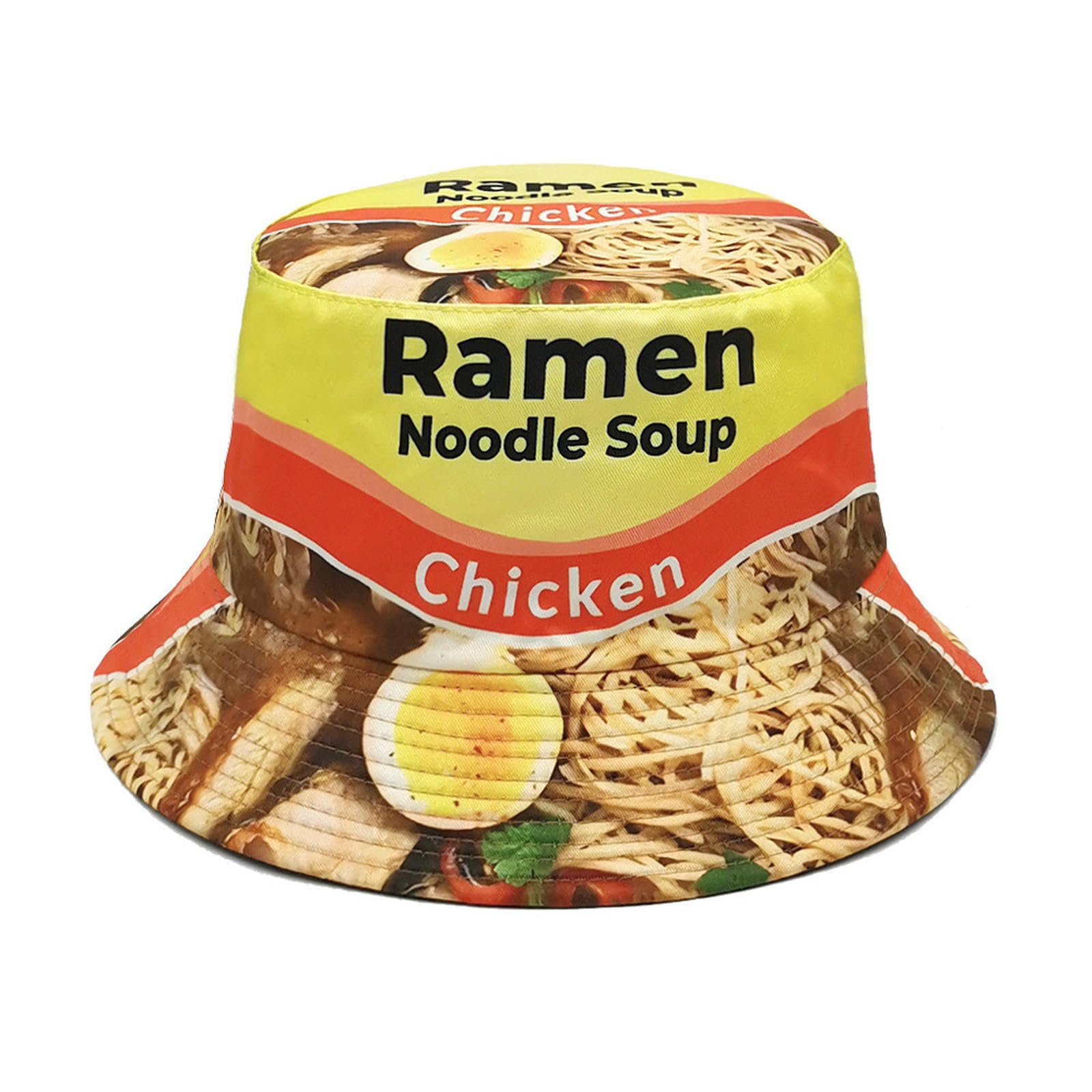 Dzianinowe czapki ramen zupa nadruk czapka dla mężczyzn i kobiet, modne wszechstronne słońce na zewnątrz