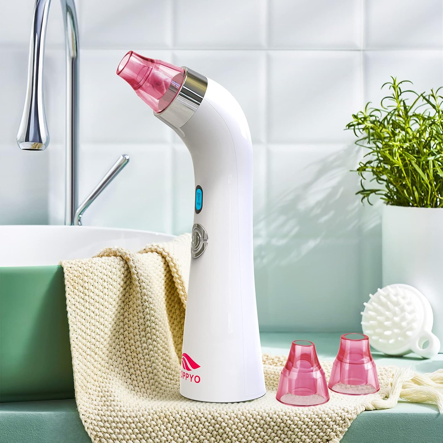 Blackhead Remover Pore Vacuum Electric Blackhead Vacuum Cleaner Blackhead Extractor Tool Device Removal Suction Beauty Device for Women（Pink) : Beauty & Personal Care