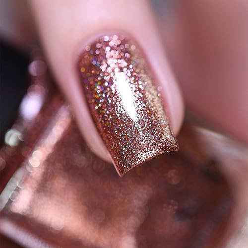 Miniatura 608 de ILNP Madison Ave Esmalte de uñas holográfico metálico rosa antiguo