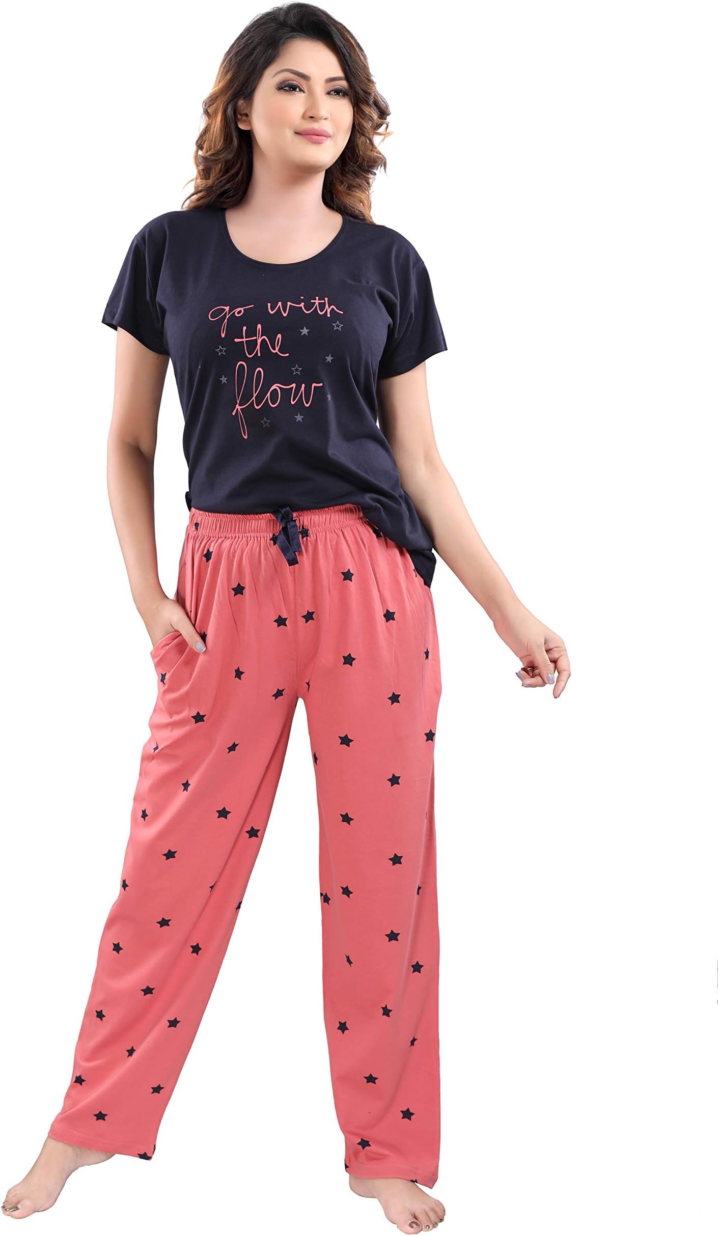 Women's Cotton Printed Night Suit