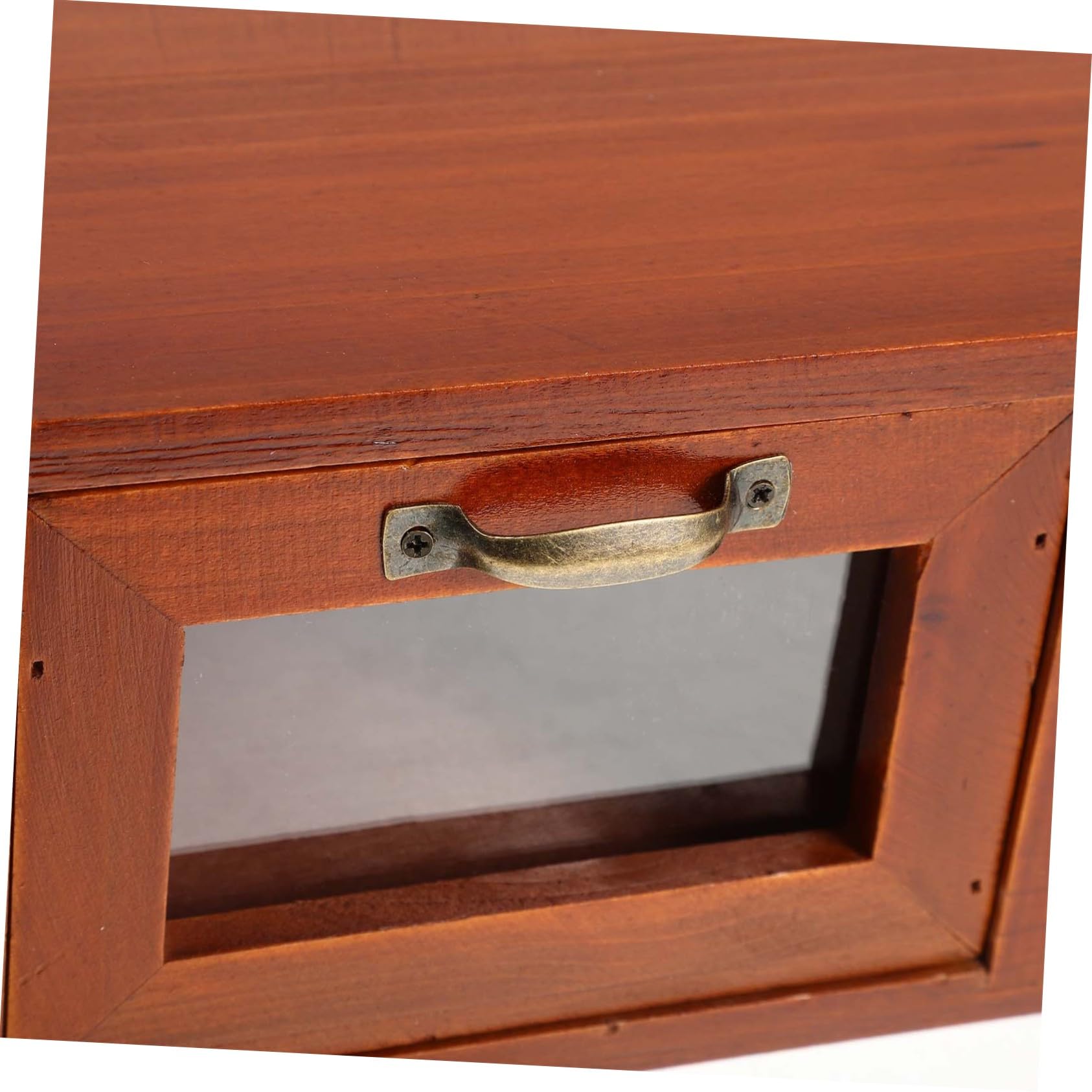 Rialzo per Monitor da Scrivania in Legno con Cassetti Acrilici | Design Elegante, Organizer da Desktop Incluso, Uso Ufficio, Supporto per Laptop e Schermo, Scaffale per Computer