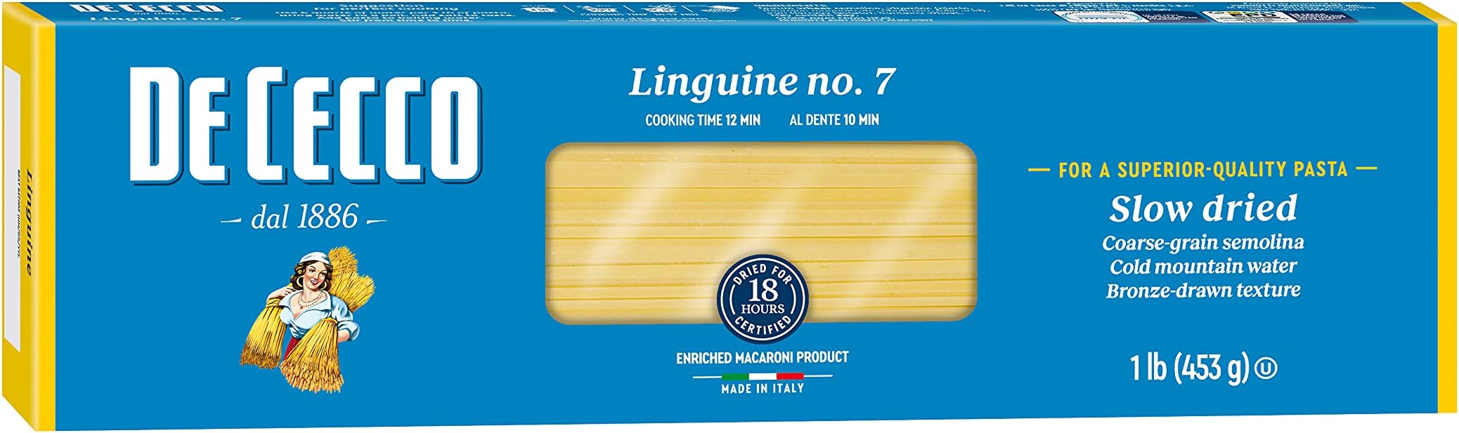 De Cecco セモリナパスタ、リングイネ7番、1ポンド