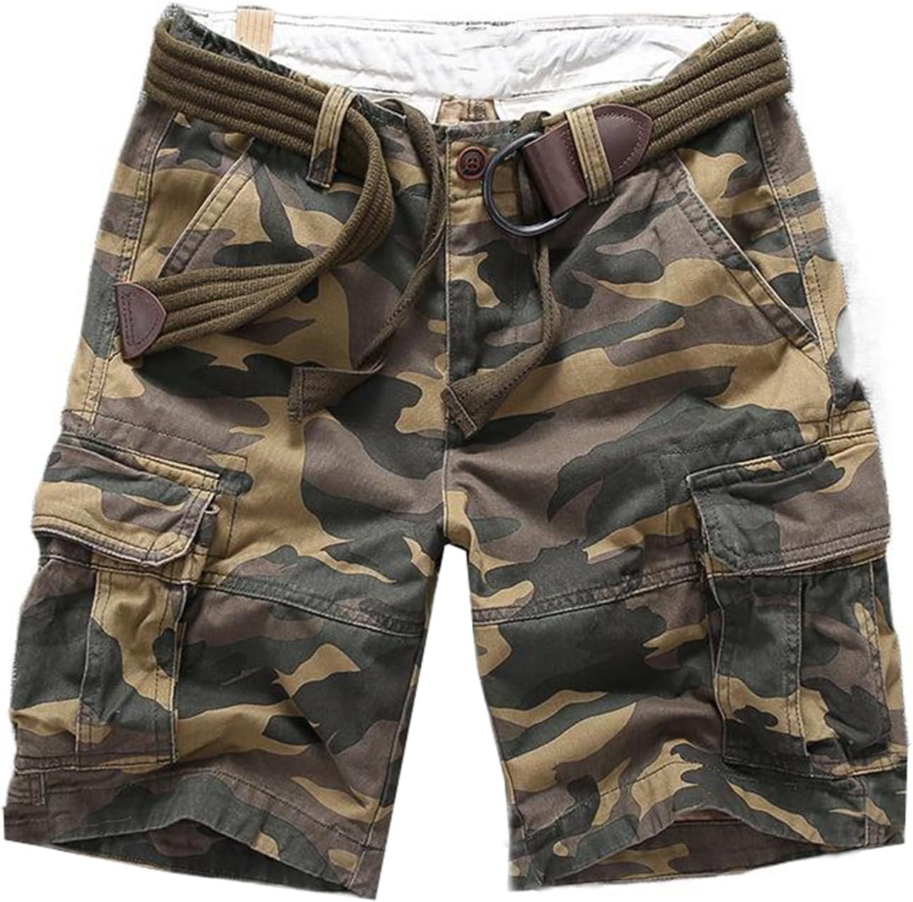 Men's Camouflage Work Shorts - Summer Cotton Loose Casual Youth