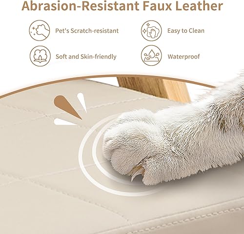 Miniatura 5 de HOMEFUN Sillas plegables con cojín, sillas plegables acolchadas de madera, paquete de 2, silla de comedor plegable portátil y montada para