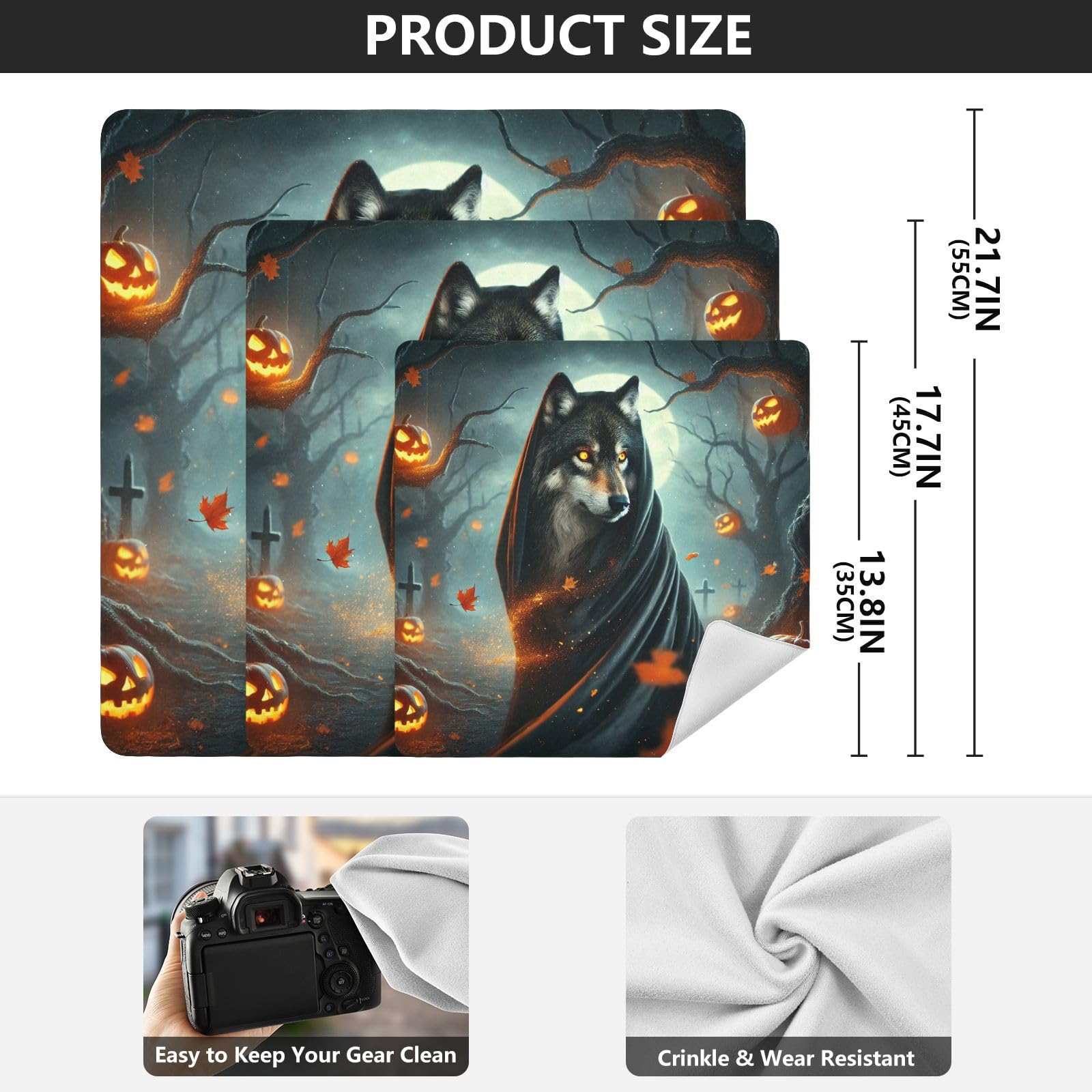 Joko Ivery Wolf Halloween Self-adhesive Cloth 17.7