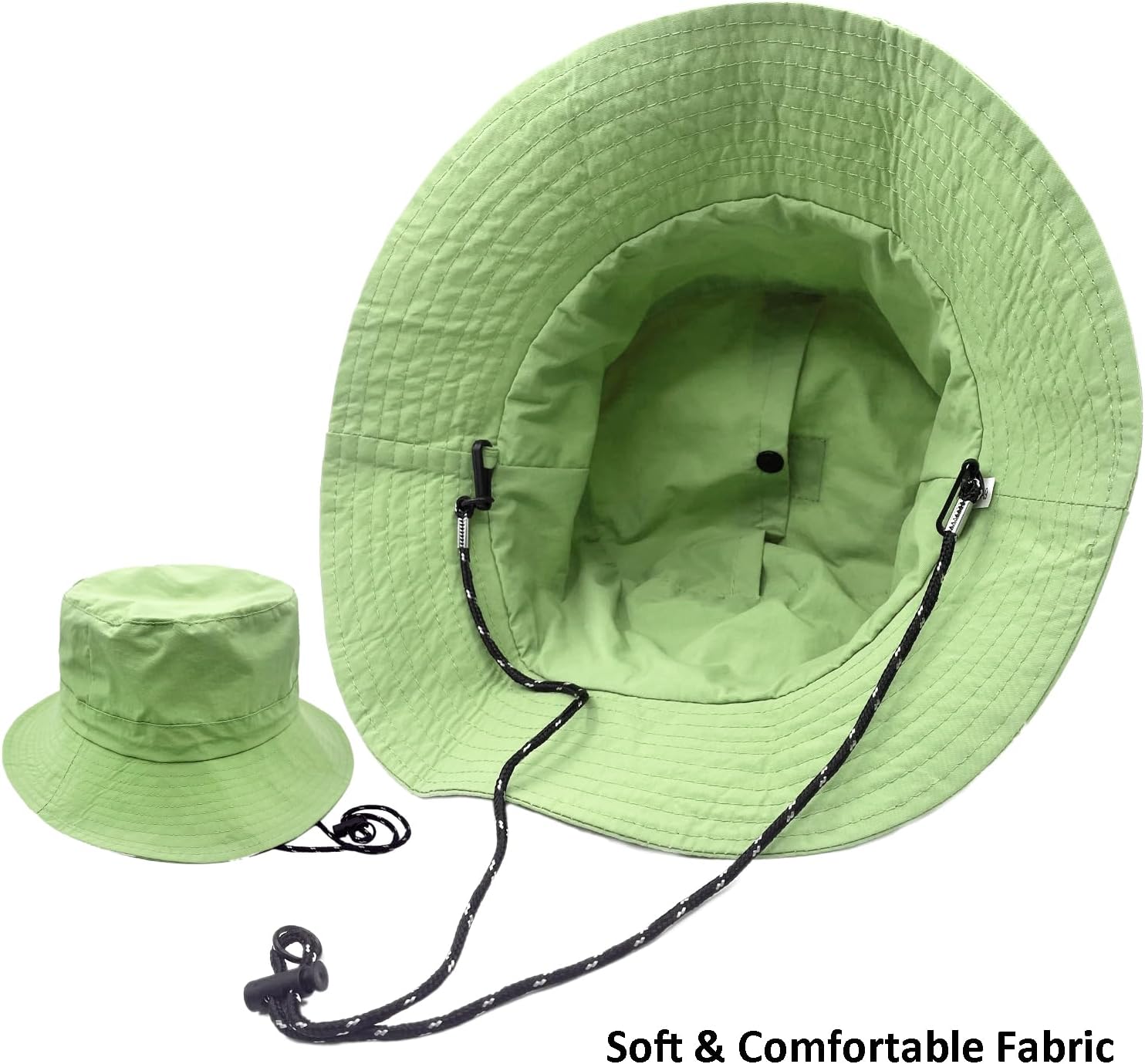 woogwin Waterproof Bucket Rain Hat with Chin Strap Quick Dry Packable Boonie Sun Hat Safari Hat UV Protection - Image 5