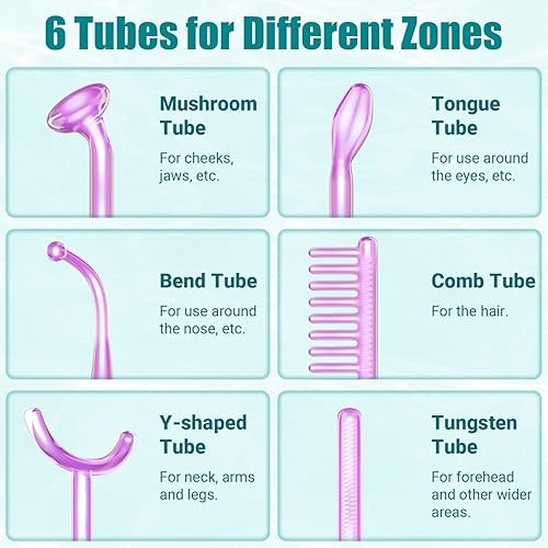 Miniatura 8 de TUMAKOU Máquina facial portátil de alta frecuencia - Dispositivo de varita facial de alta frecuencia