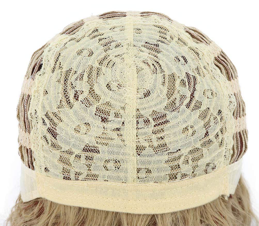 karlery Men Women Long Curly Orange Mix Blonde 70s Heavy Metal Rocker Mullet Wig 80s Costume Anime Wig - Image 6