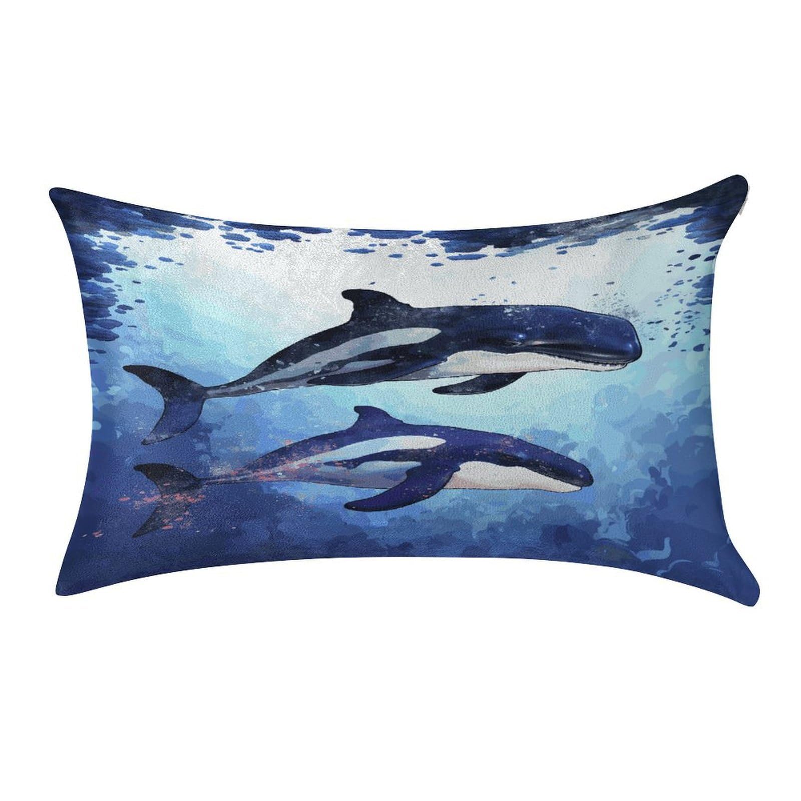 Fekiloot Style Orca Killer Whale Pillow Covers Home Decor Pillow Cases