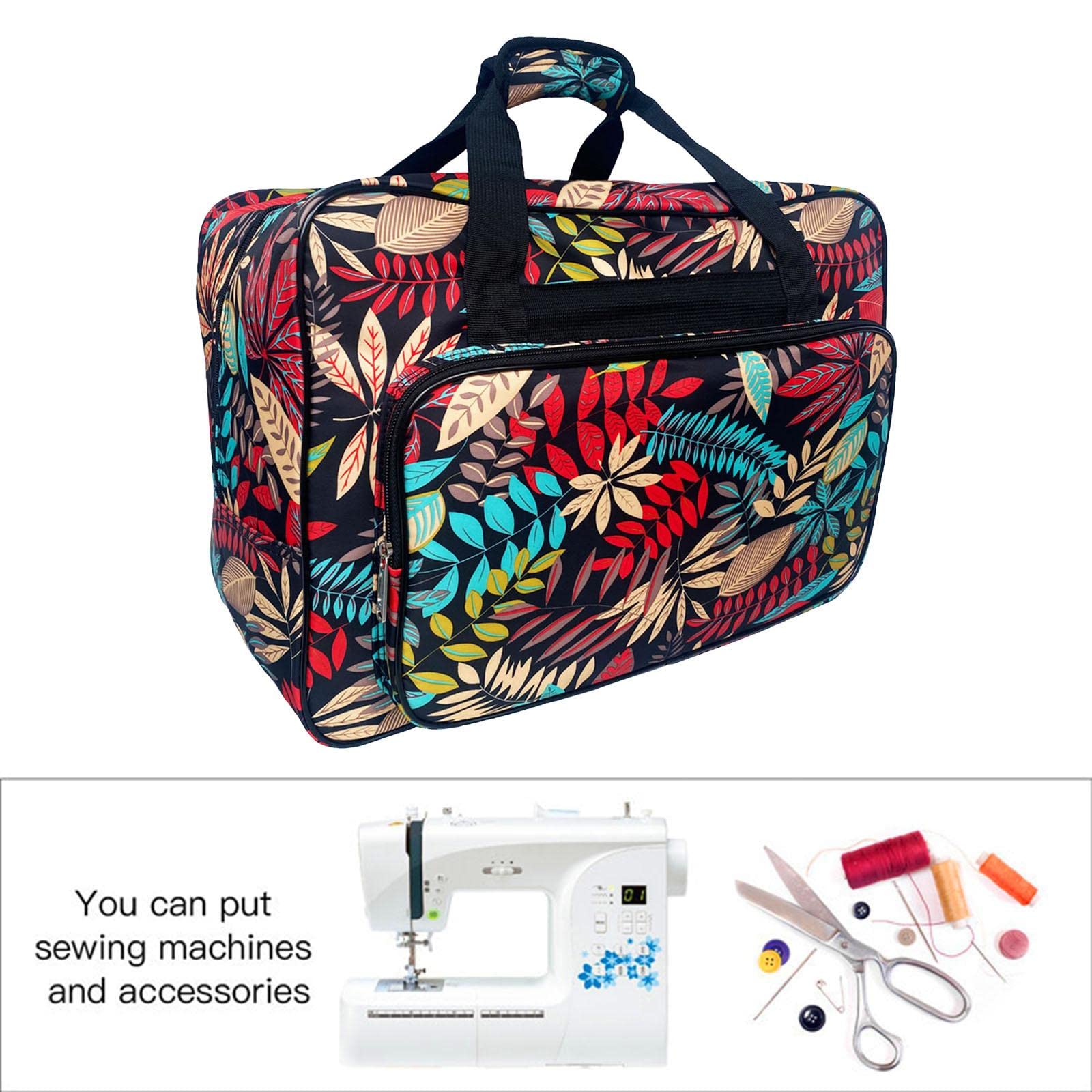 Harilla pour Machine à Coudre, Sac fourre-Tout de Rangement Portable avec Poches Compartimentées, Adapter à Plupart des Machines à Coudre Standard