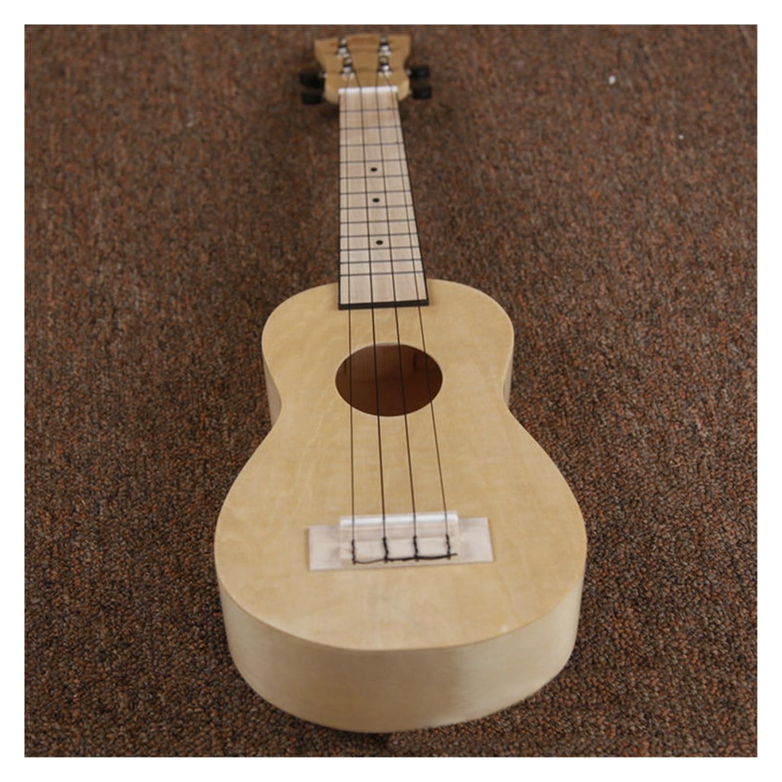 21-calowe Drewniane Ukulele Z Pełnym Korpusem Z Drewna Lipowego, Otwarte Tunery 4-strunowe Ukulele, Mały Instrument Gitarowy Ukulele dla Początkujących