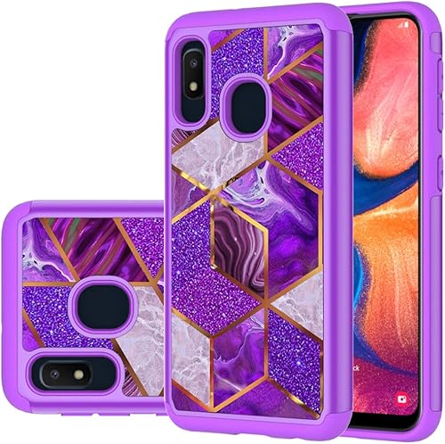 Tothedu Funda para Galaxy A10E, Samsung A10E Funda para teléfono para niñas y mujeres, absorción de golpes de doble capa, funda protectora