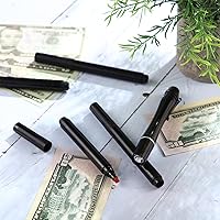 Vista 5 de Geiserailie 5 Pcs Counterfeit Money Detector Marker Pen Bill Detector Pen Fake Bill Checker UV Penlight Flashlight with Clip Detects Universal False