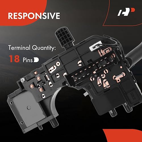 Miniatura 6 de A-Premium Interruptor de señal de giro con luces antiniebla compatible con Jeep TJ Wrangler 2001-2006 Sport Utility Front Side