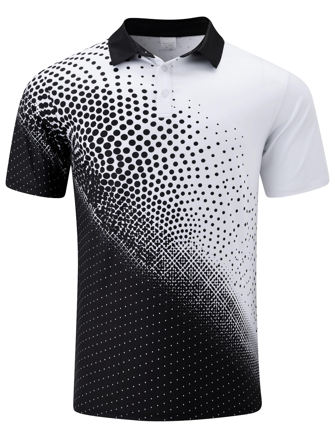 Men's Golf Polo Shirt, Dry Fit 4-Way Stretch, Short Sleeve