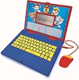 Paw Patrol - Educational and Bilingual Laptop Spanish/English - Toy for Child Kid (Boys & Girls) 124 Activities, Learn Play Games and Music with Chase Marshall - Red/Blue JC598PAi2