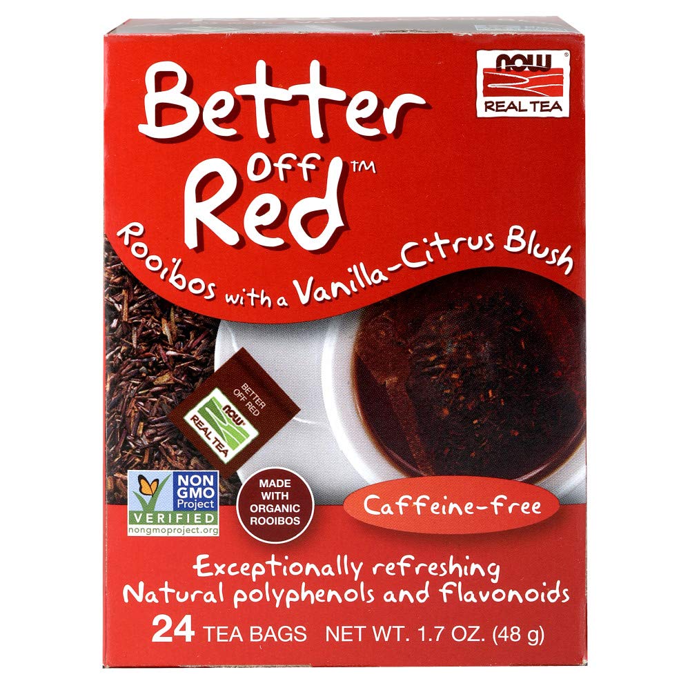 Now Foods Better Off Red Rooibos Tea, Vanilla Citrus Blush 24 bags