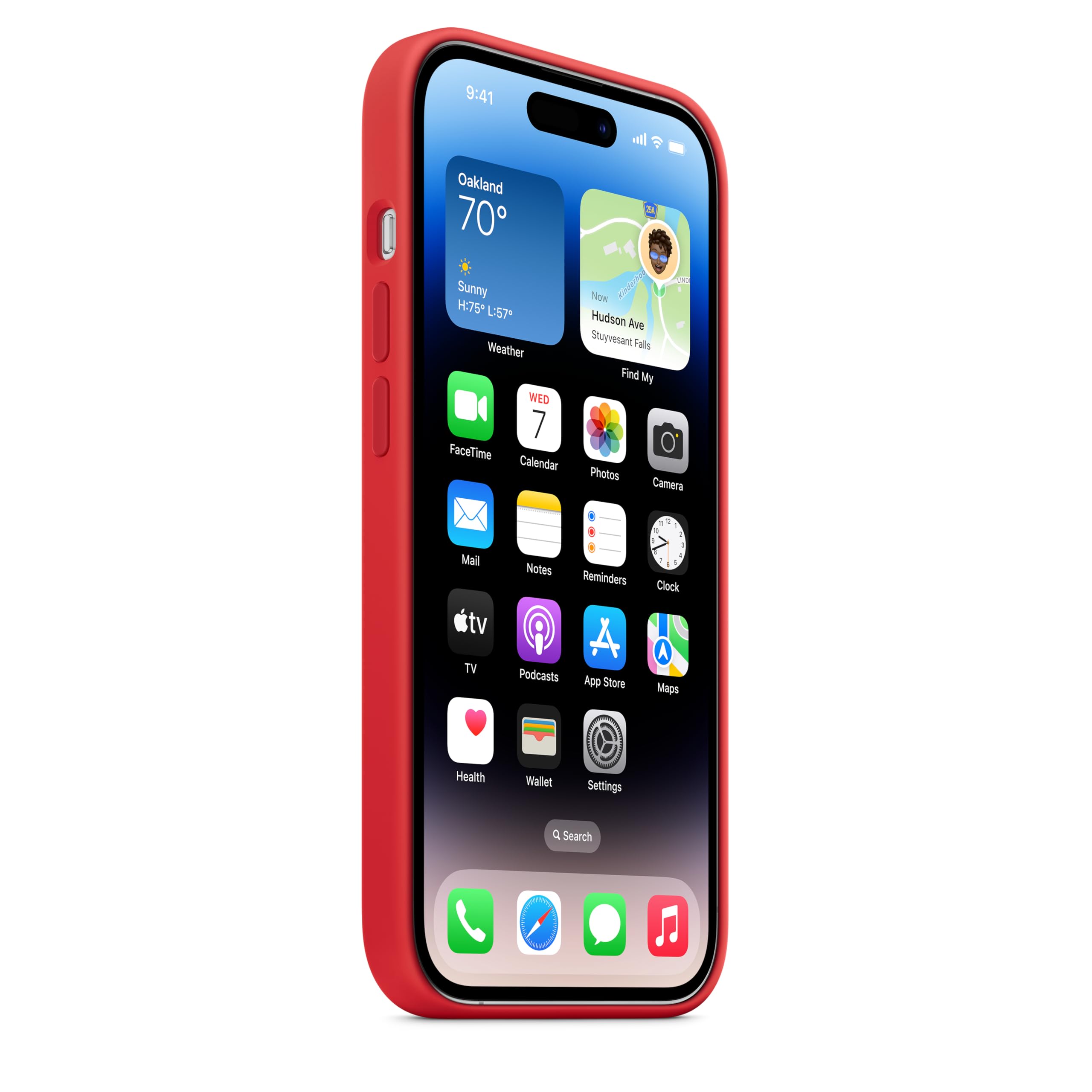 Apple Custodia MagSafe in silicone per iPhone 14 Pro - (PRODUCT) RED