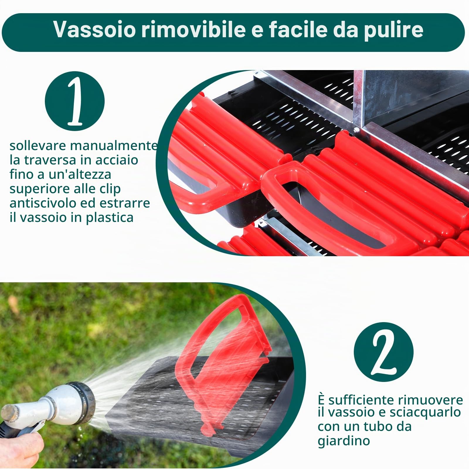 Nido Professionale Per Galline – 8/10 Scomparti in Metallo, Montaggio a Parete, Cassetti Estraibili, Facile Pulizia, Protezione Ottimale Delle Uova – Ideale Per l’Allevamento e