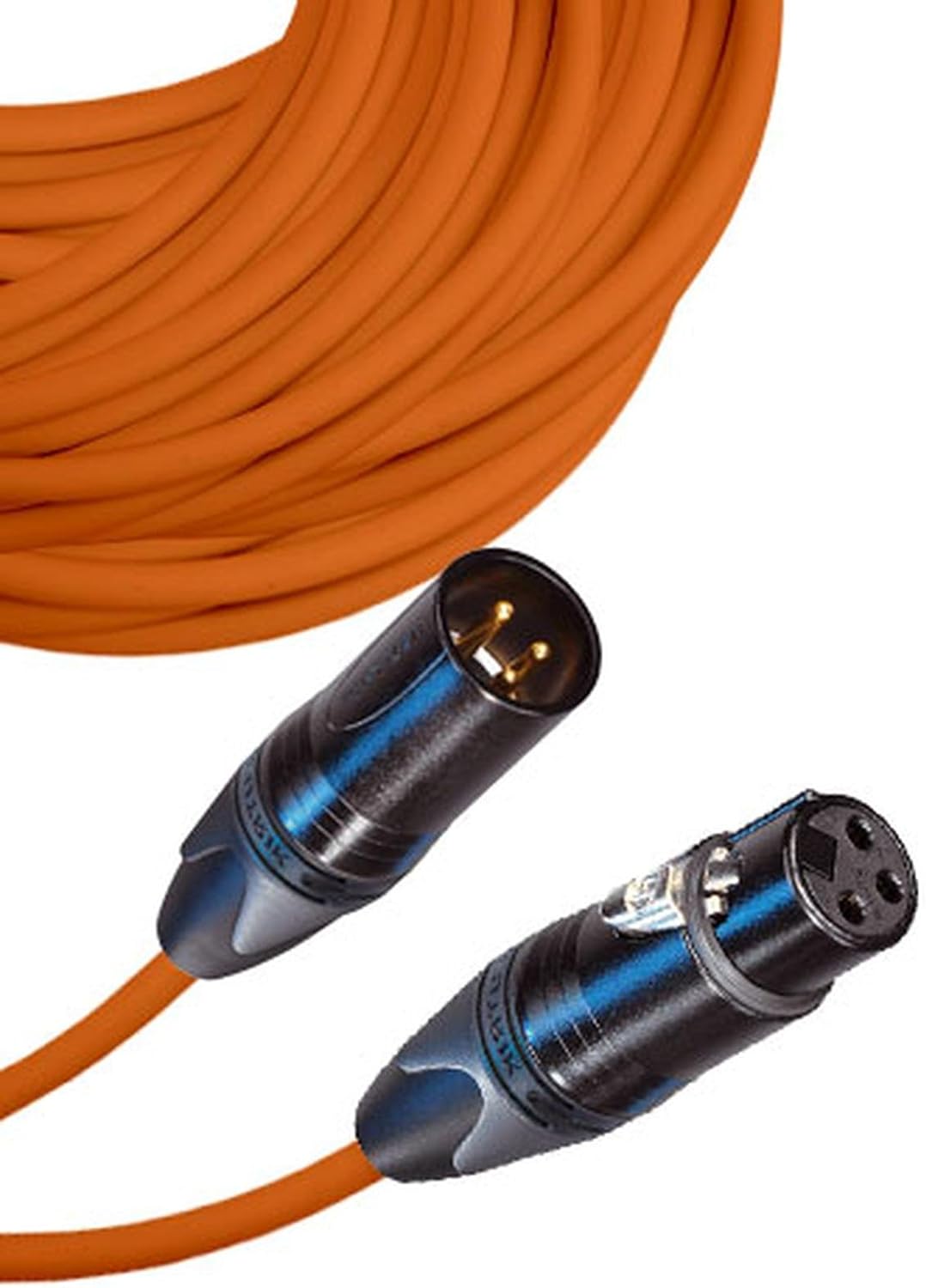 Male to Female XLR Cable with Neutrik NC3 Connectors and Premium 20ga wire - 80: FT long: Green