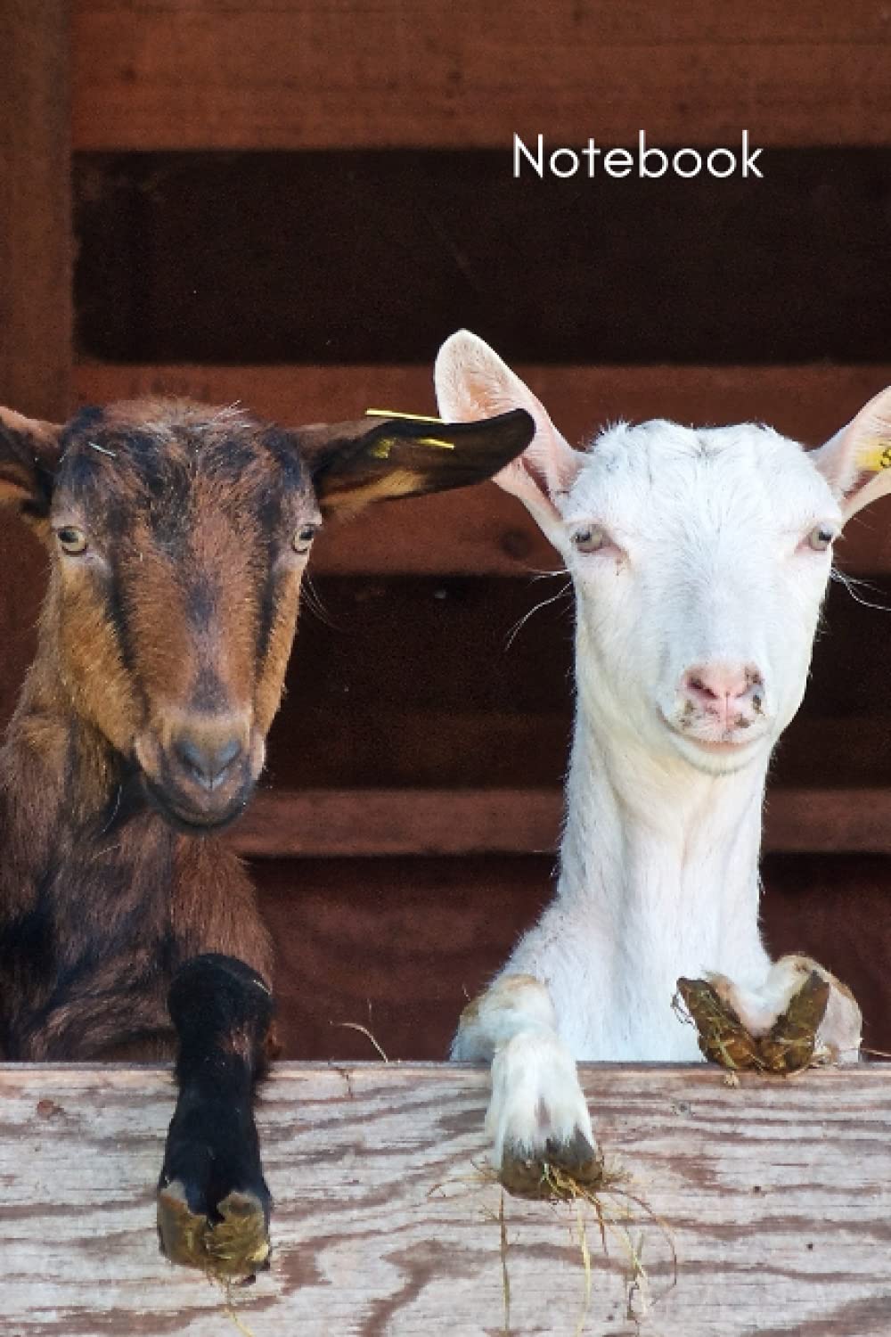 Notebook - Cute Goats: A4, Lined Notebook, Planner, Diary, Sketchbook, Writing, Gift, Student, Animal Lover, Farm