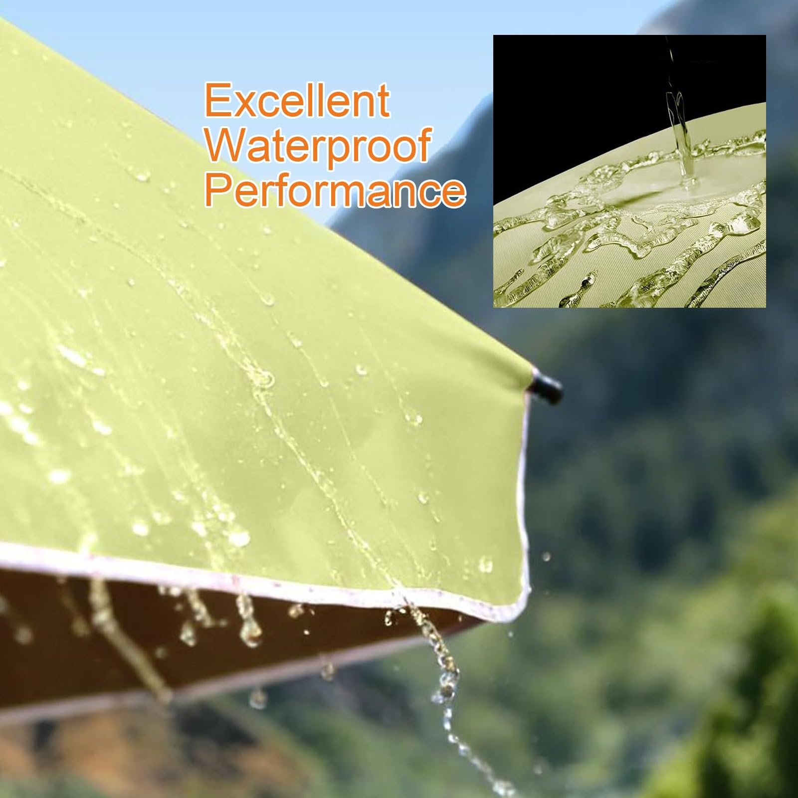 Sombrilla De Jardín Playa Con Forro Anti UV Toldo Redonda(Green,280cm) | Parasol Patios Grande con 8 Costillas, Altura Regulable, Sombrilla Mercado Para Pesca Picnic Terrazas