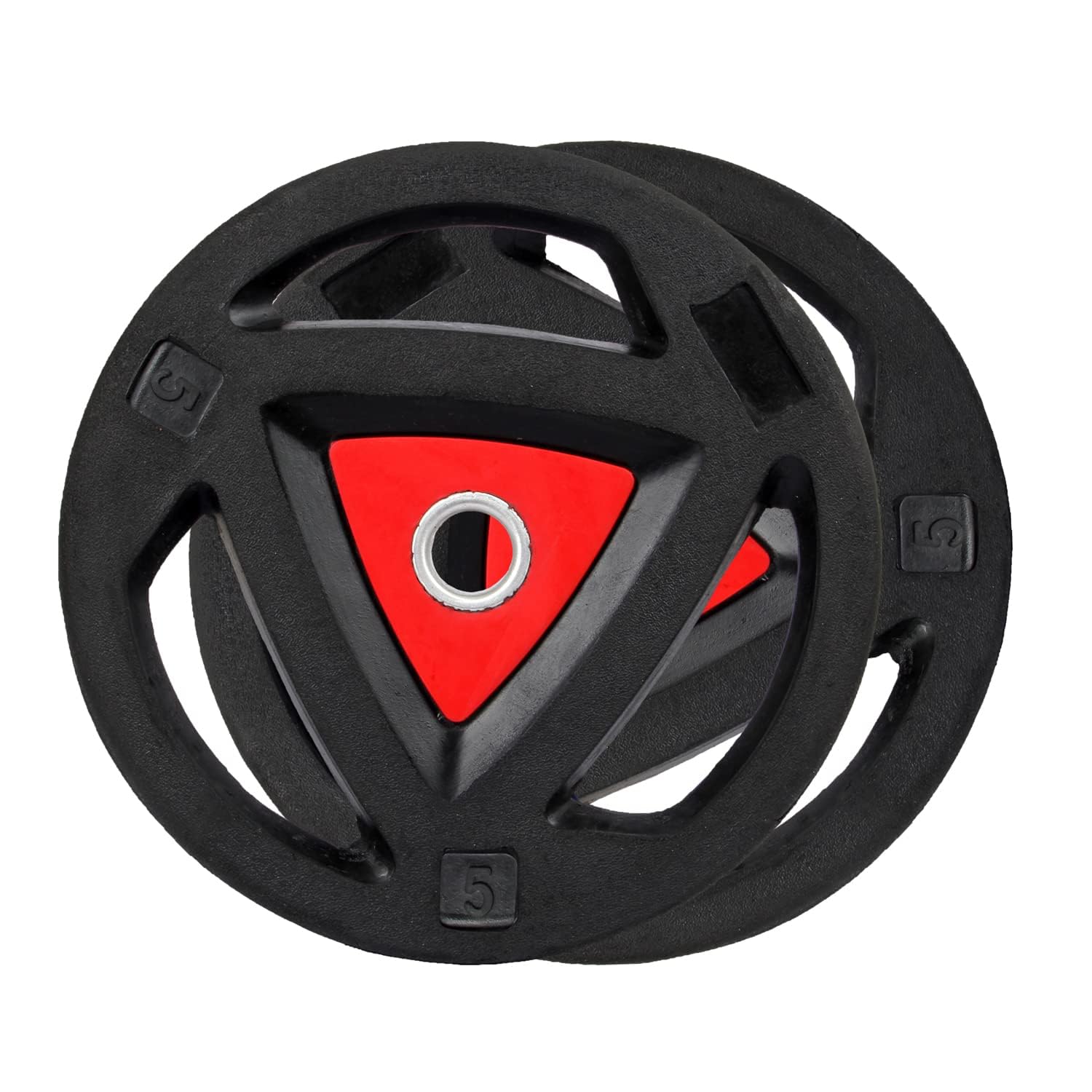 IGNITE WEIGHTS® Barbell Olympic Weight Plates for Home Gym with 50mm Dia Tri Grip Iron Coated PVC Rubber Plate (5kg X 2) (B0CD812TZT) Amazon Price History, Amazon Price Tracker