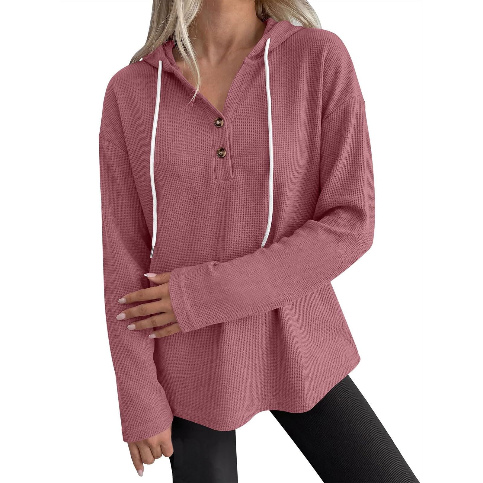 Sudadera para mujer con capucha chic holgada, camiseta unisex de corte