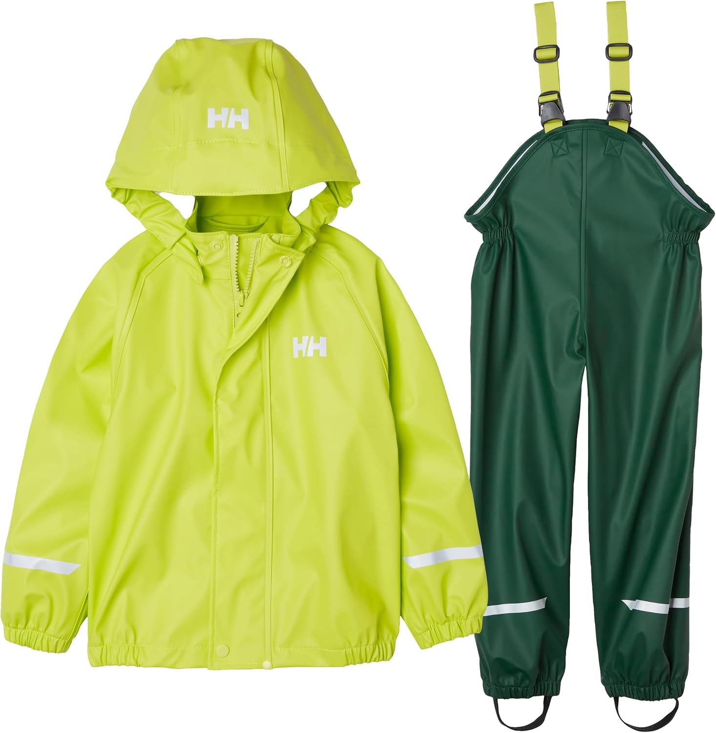 Helly Hansen Kid's Bergen 2.0 PU Rainset, 390 Jungle Green, 2