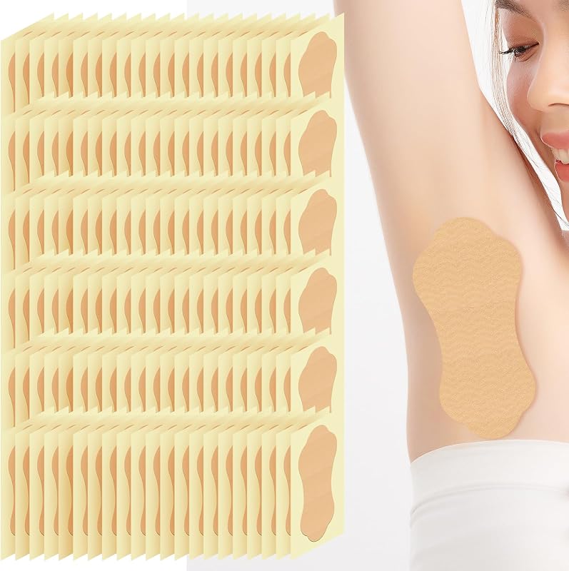 Pacify Underarm Sweat Pads for Women Men, Disposable Armpit Sweat Pads for Under Arms Sweating, Invisible Self-Adhesive Arm Pit Sweat Guards Patches for Clothing (120 PCS)