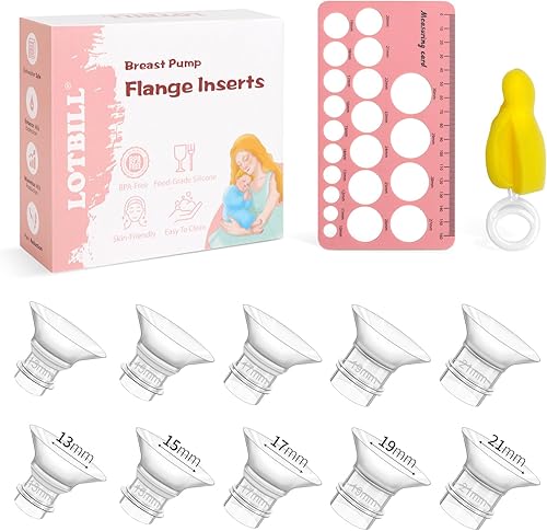 LOTBILL Inserto de brida de 131517190.827 in, 10 unidades compatibles con MedelaSpectraMomcozy S9S9proS10S12S12pro etc Extractor de leche de 0.945