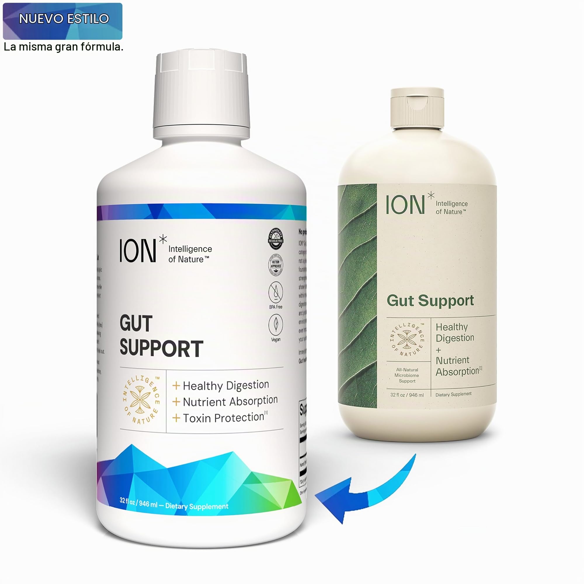 ION*Gut Health | Promotes Digestive Wellness, Strengthens Immune Function, Alleviates Gluten Sensitivity, Enhances Mental Clarity | 2-Month Supply (32 oz.)