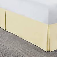 Vista 256 de Nestl - Falda plisada de cama de fácil ajuste, con caída a medida de 14 pulgadas, microfibra suave de doble cepillado, con calidad de hotel