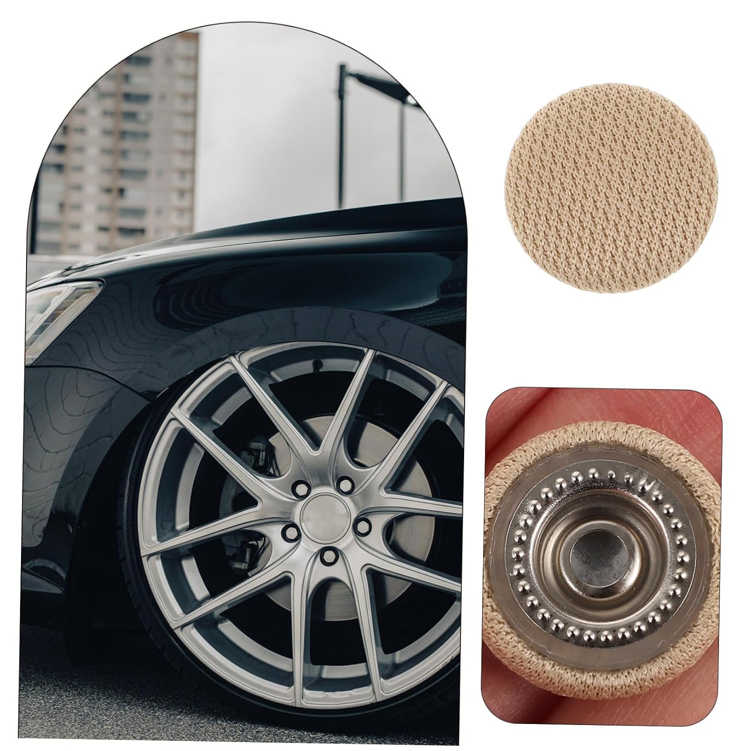 1set Car Headliner Repair Kit Rivets Interior Button Tool for Fixing Sagging Roof Easy Installation for Vehicles Upholstery