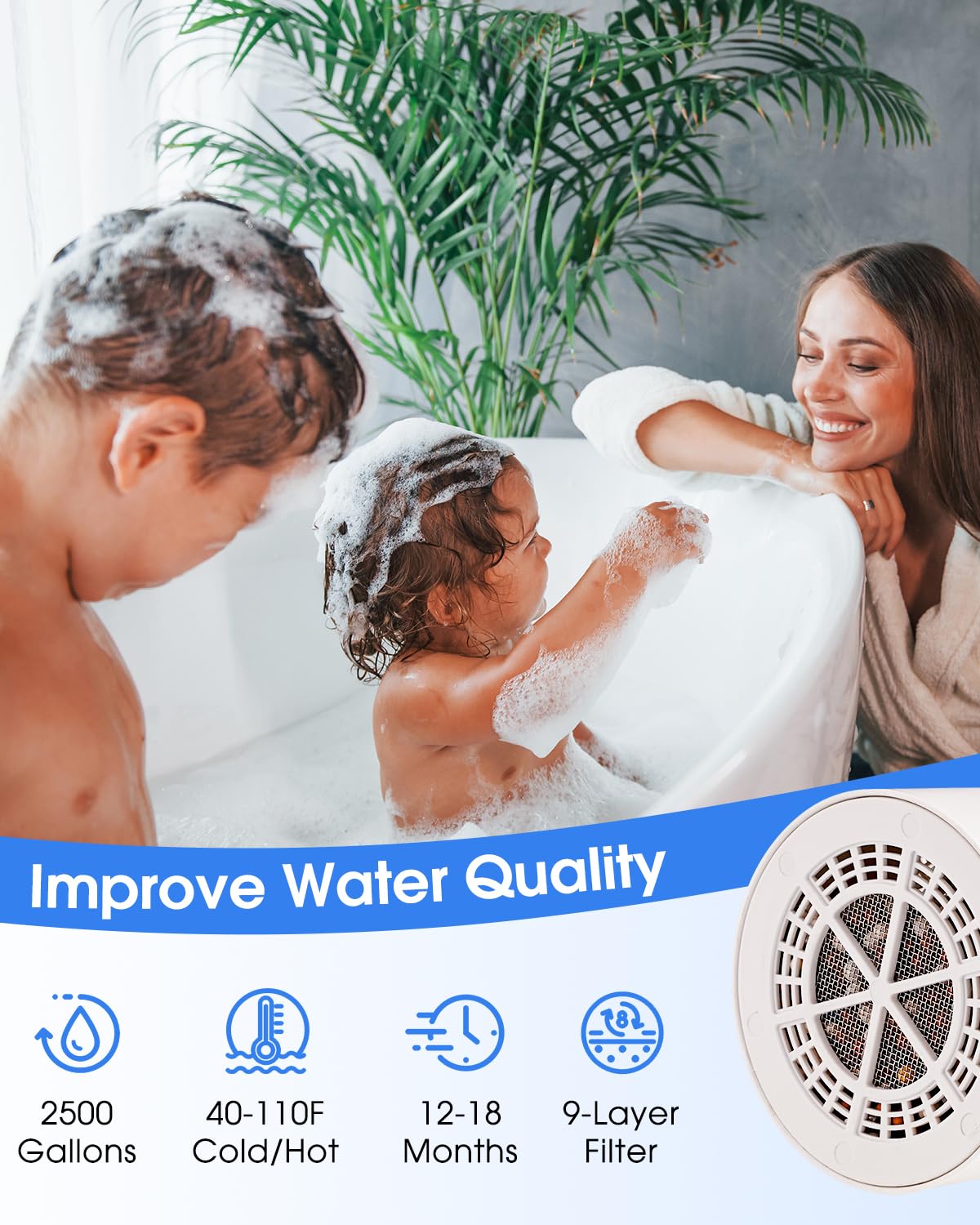 Bathtub Filter - Remove Lead & Chlorine -7