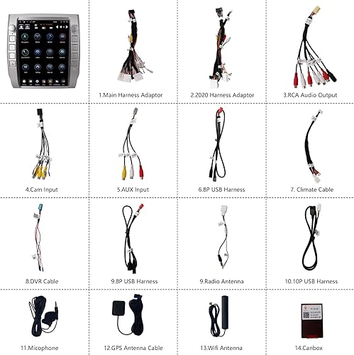 Miniatura 6 de LINKSWELL - Radio de repuesto estilo T de 12.1 pulgadas para Tundra 2014 a 2020, navegación GPS, unidad principal Android, reproductor multimedia,