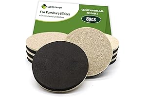 3.5 Inch Heavy Duty Felt Furniture Sliders for Effortless Furniture Movement on Delicate Hardwood Floors