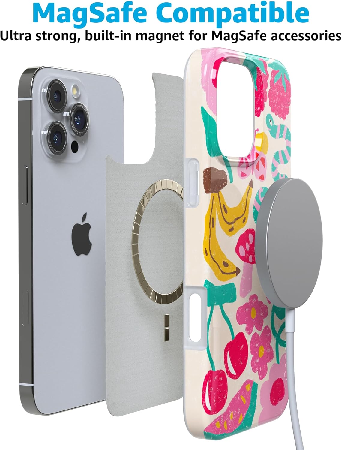 Casely iPhone 16 Pro Case | Doodle Bug | Crayola Crayon | Compatible with MagSafe | Classic Ultra Slim Design