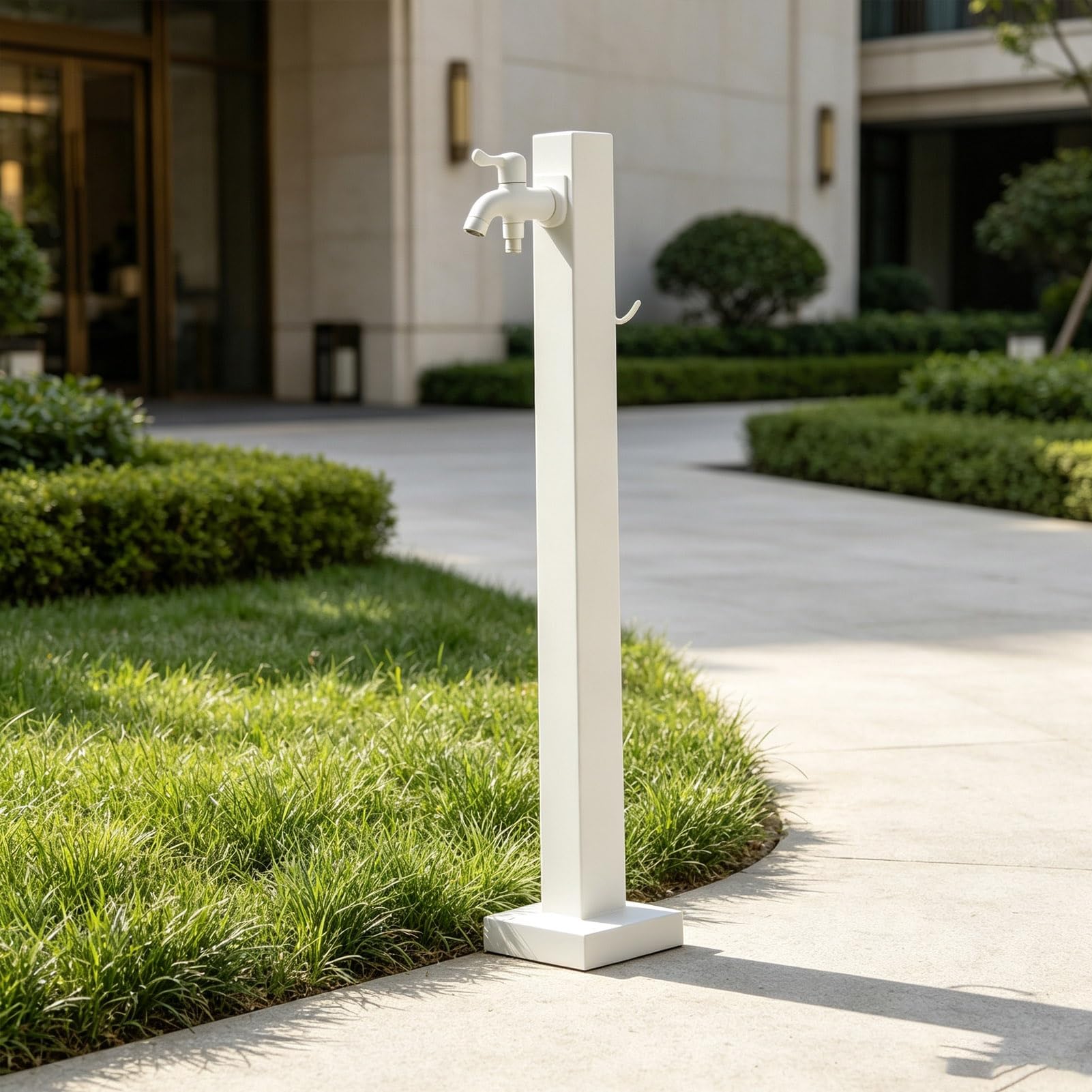 Yard Hydrant Outside Water Column with Faucet Spray Gun Garden Tap