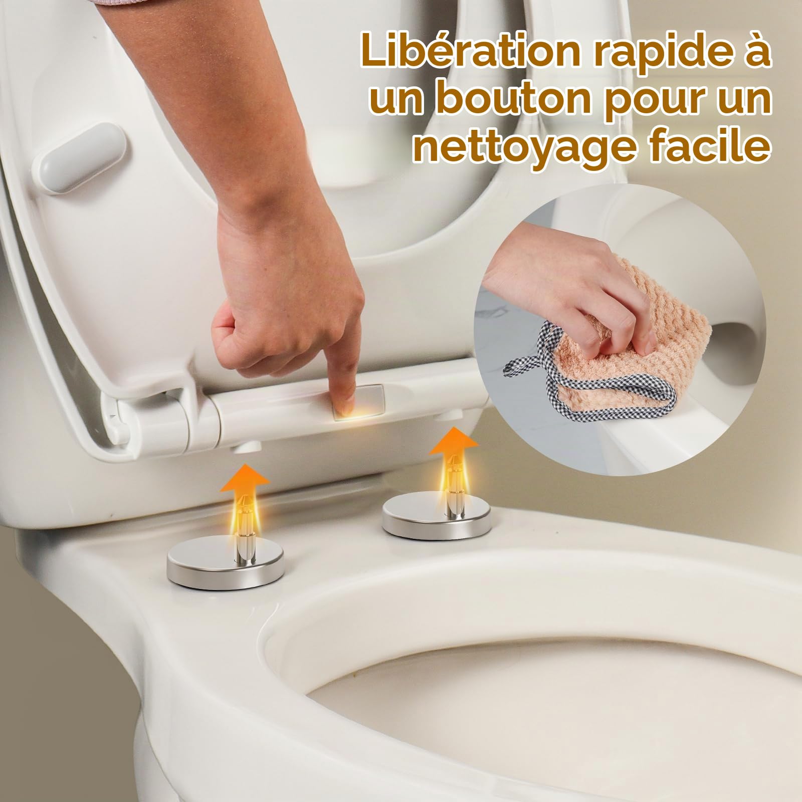 SAMODRA-Abattant WC Familial Forme O Lunette de Toilette pour Adultes et Enfants Cuvette Toilette avec Frein de Chute matériel d'urée-Formaldéhyde (Familial Forme O)