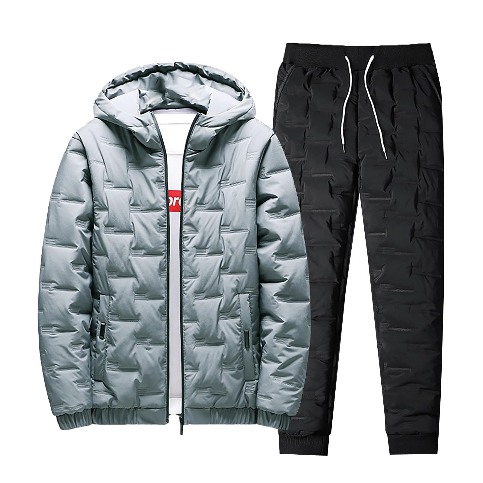 Chándal de hombre de felpa Y2k Chándal deportivo Y2k Chándal de dos piezas sudadera y pantalón de jogging Chándal para hombre en oferta deportiva Sweatshirt transpirable ropa deportiva otoño