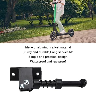 Kadimendium Electric Scooter Kickstand, Aluminum Alloy Scooter Parking Stand Bracket Professional Robust for Electric Scooter Spare Parts for Parking