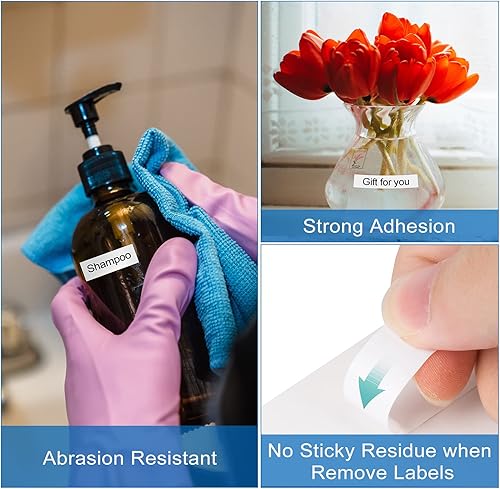 Miniatura 2 de Zencoma Cinta para rotuladora de repuesto para Brother P Touch TZ cinta 0.472 in 0.47 laminado blanco Ptouch TZe TZe-231 funciona con Brother