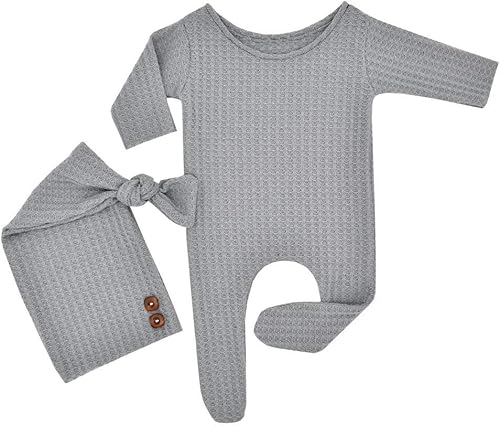 Miniatura 4 de Winmany Traje de punto de ganchillo para bebé, accesorios para fotografía de recién nacido, accesorios de disfraz para 0-2 meses