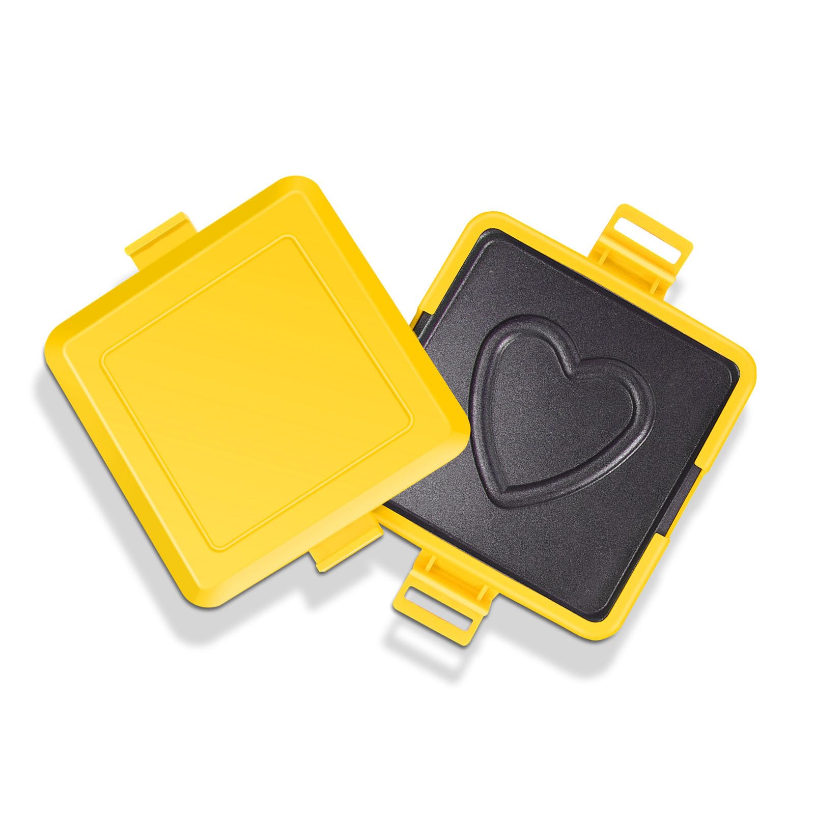 Toster Kuuleynmini Sandwich Maker, Toasts Sandwich Panini Maker, Microwave Toaster Silicone Metal Sandwich Sandwich Panini Maker Bande (Amarillo)